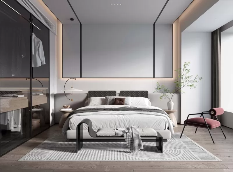 BEDROOM – MODERN STYLE – 3D SCENE – 300