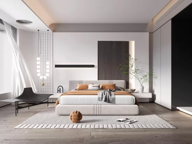 BEDROOM – MODERN STYLE – 3D SCENE – 301