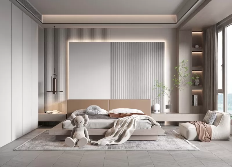 BEDROOM – MODERN STYLE – 3D SCENE – 303
