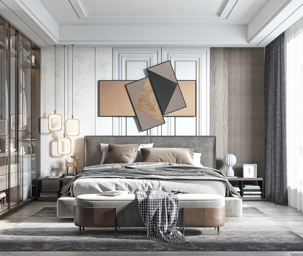 Bedroom – Modern Style 3D Scenes – Interior Design – 001 Bedroom – Modern Style 3D Scenes – Interior Design – 001