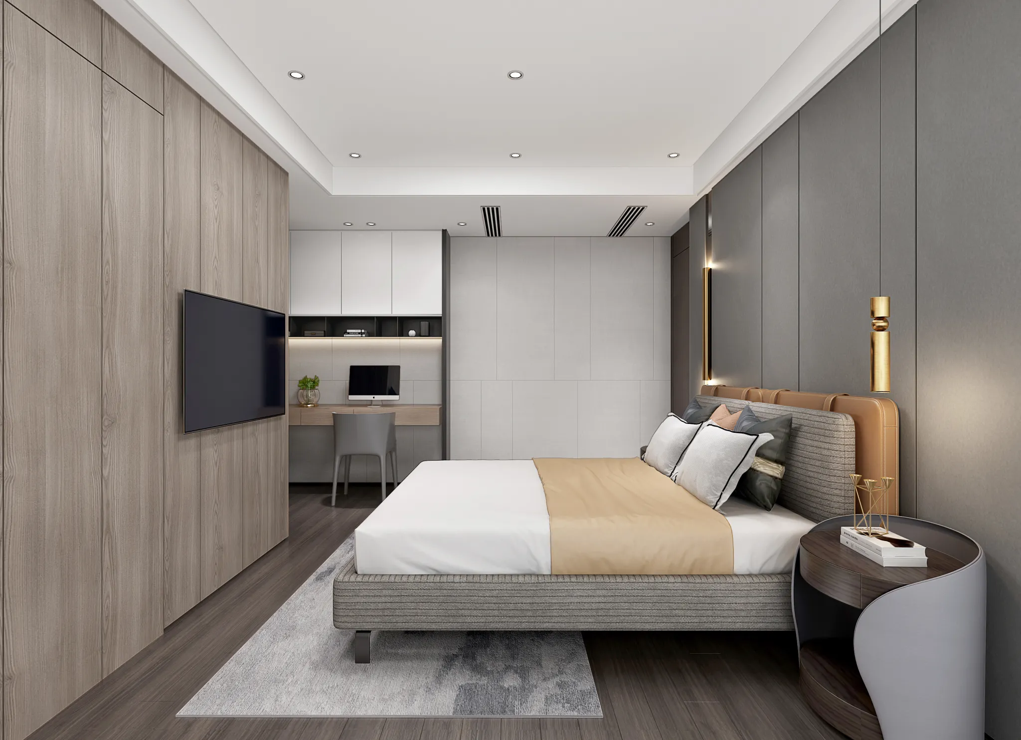Bedroom – Modern Style 3D Scenes – Interior Design – 006 Bedroom – Modern Style 3D Scenes – Interior Design – 006