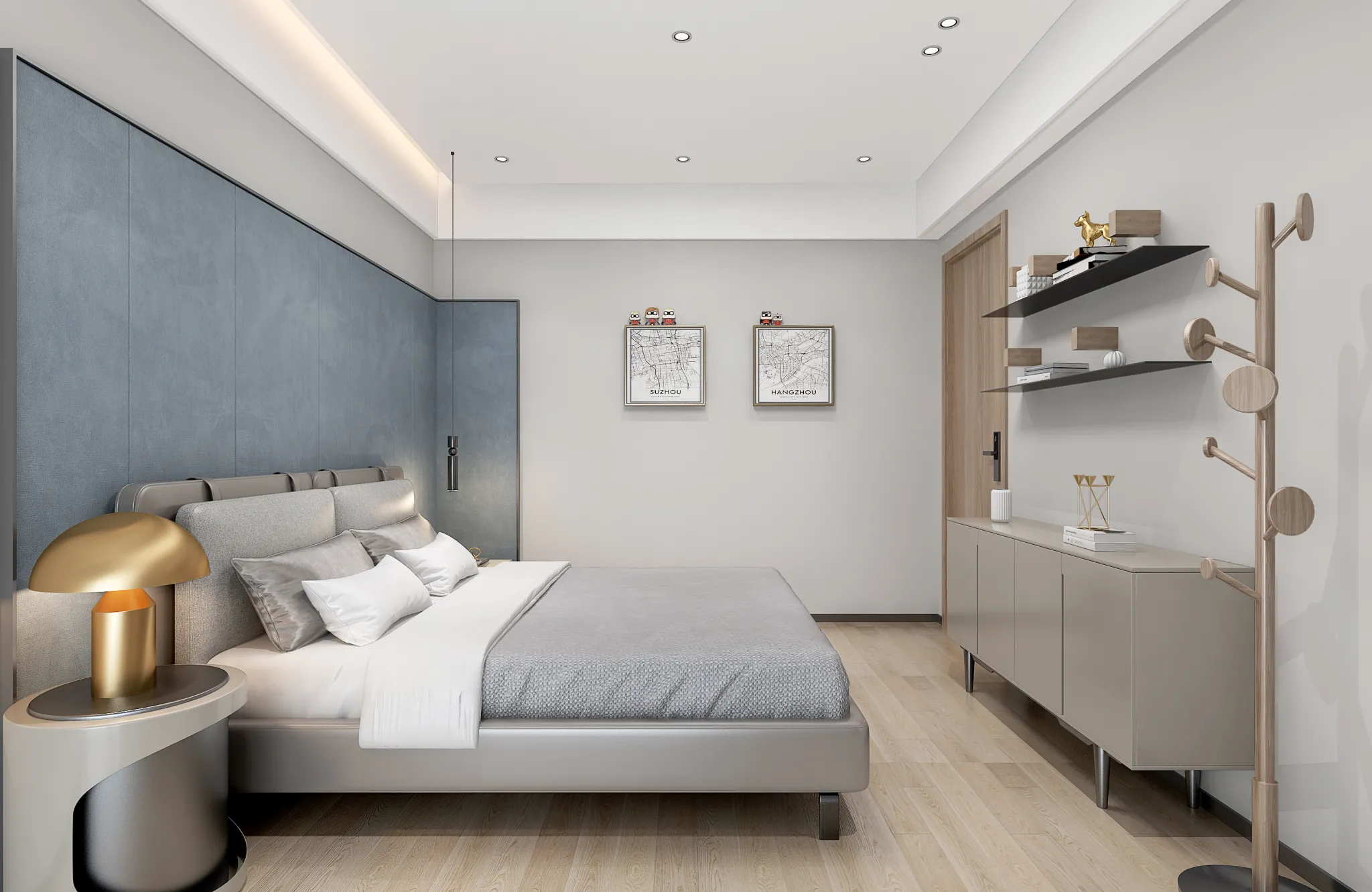 Bedroom – Modern Style 3D Scenes – Interior Design – 008 Bedroom – Modern Style 3D Scenes – Interior Design – 008