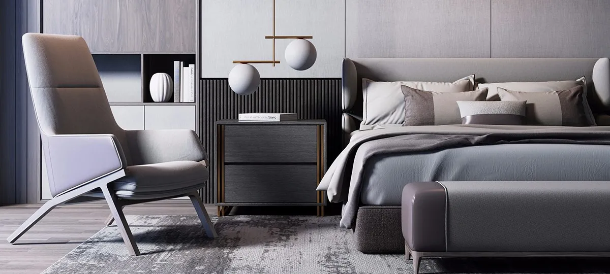 Bedroom – Modern Style 3D Scenes – Interior Design – 009 Bedroom – Modern Style 3D Scenes – Interior Design – 009