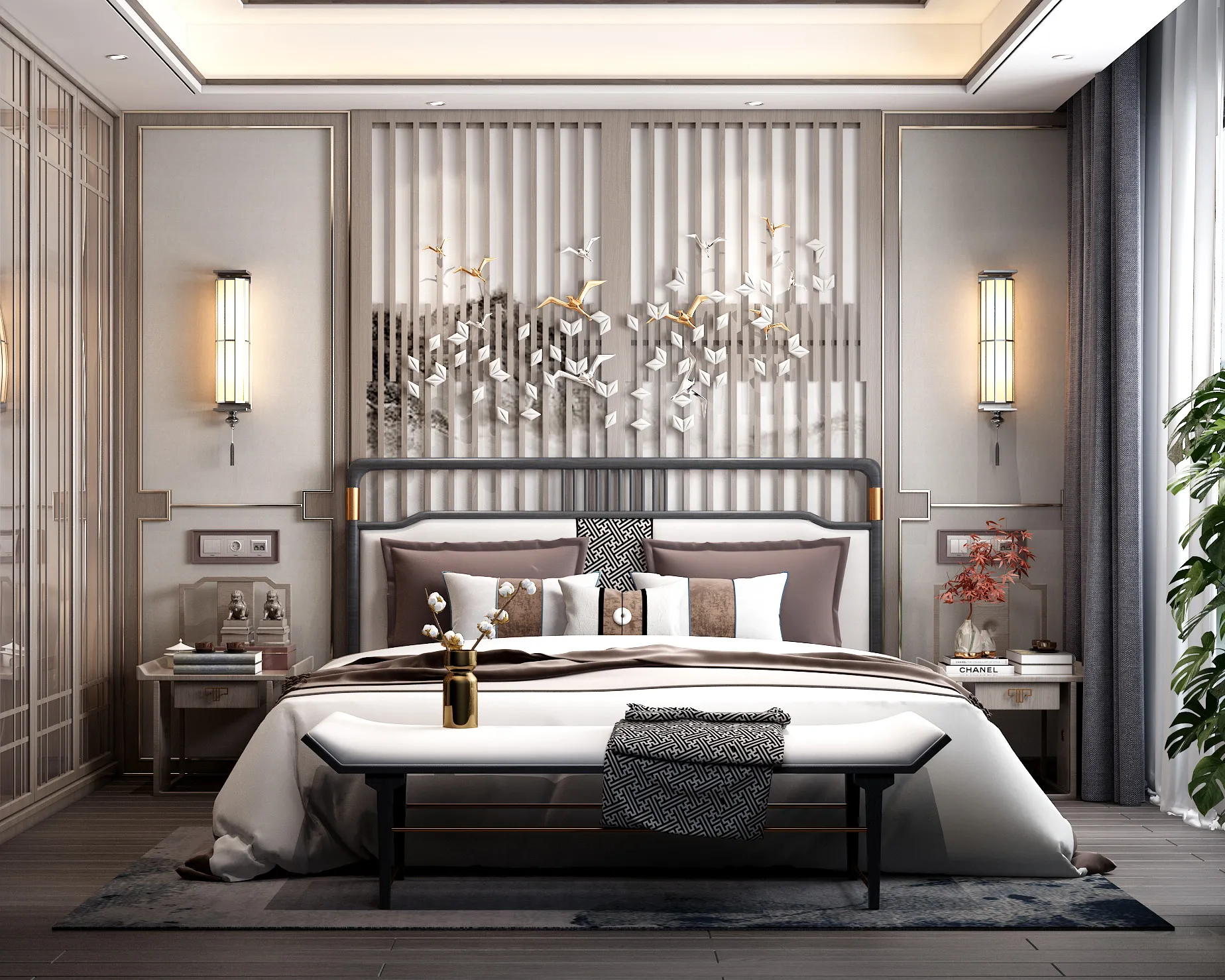 Bedroom – Modern Style 3D Scenes – Interior Design – 014 Bedroom – Modern Style 3D Scenes – Interior Design – 014