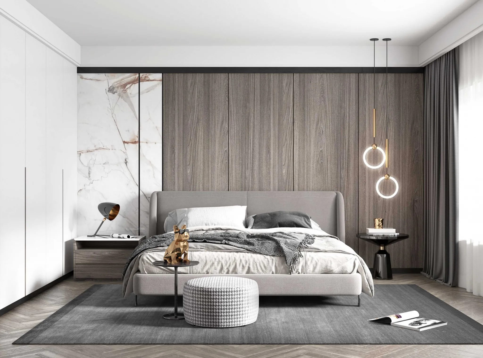Bedroom – Modern Style 3D Scenes – Interior Design – 016 Bedroom – Modern Style 3D Scenes – Interior Design – 016