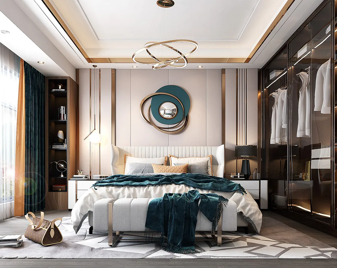 Bedroom – Modern Style 3D Scenes – Interior Design – 018 Bedroom – Modern Style 3D Scenes – Interior Design – 018