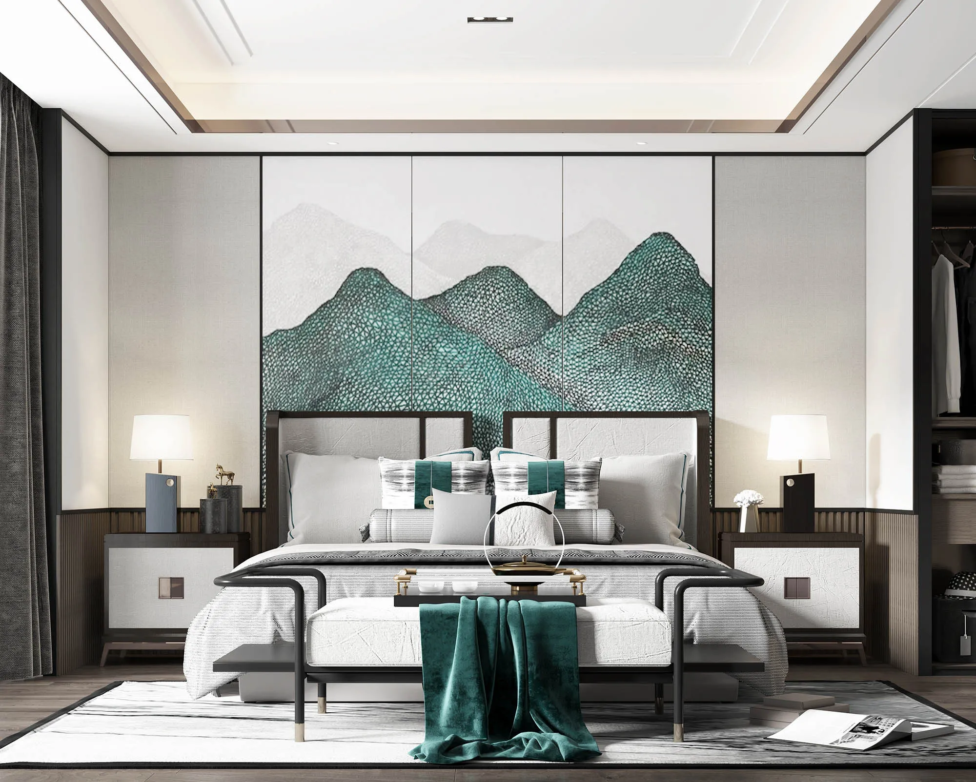 Bedroom – Modern Style 3D Scenes – Interior Design – 019 Bedroom – Modern Style 3D Scenes – Interior Design – 019