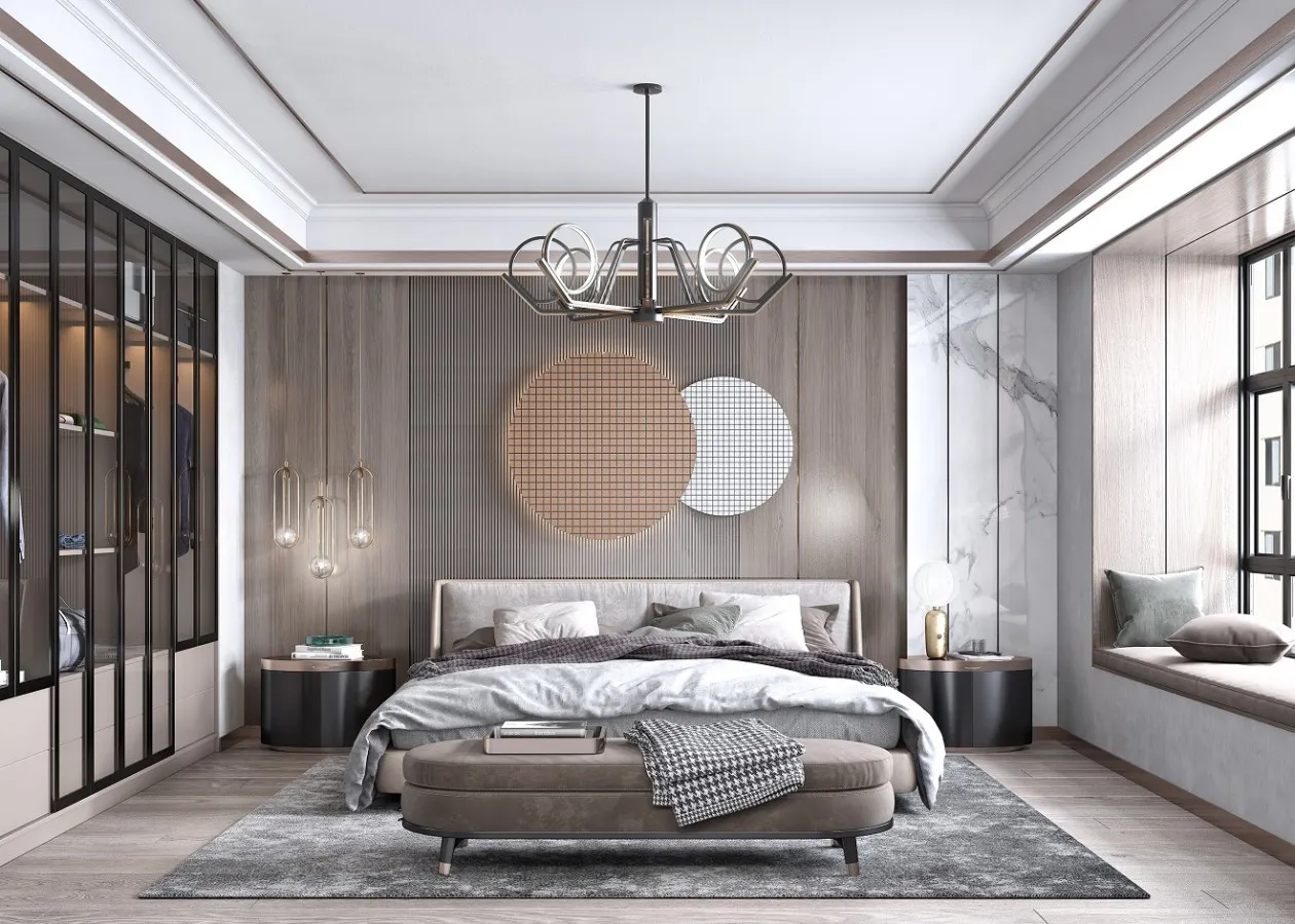 Bedroom – Modern Style 3D Scenes – Interior Design – 022 Bedroom – Modern Style 3D Scenes – Interior Design – 022