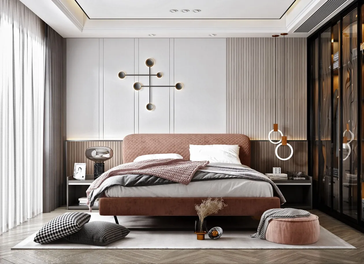 Bedroom – Modern Style 3D Scenes – Interior Design – 024 Bedroom – Modern Style 3D Scenes – Interior Design – 024