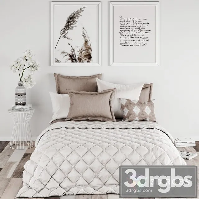 Bedroom Set 13 3D Model Download