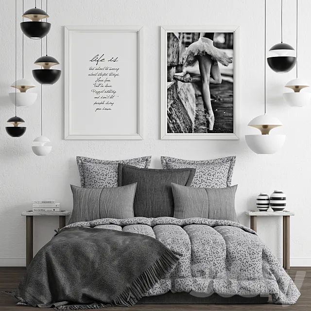 Bedroom set 3 3DModel