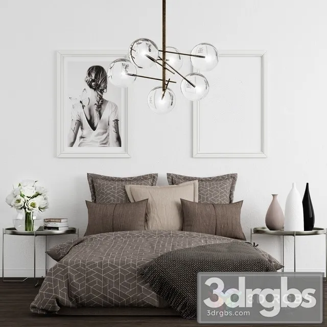 Bedroom Set 4 3D Model Download