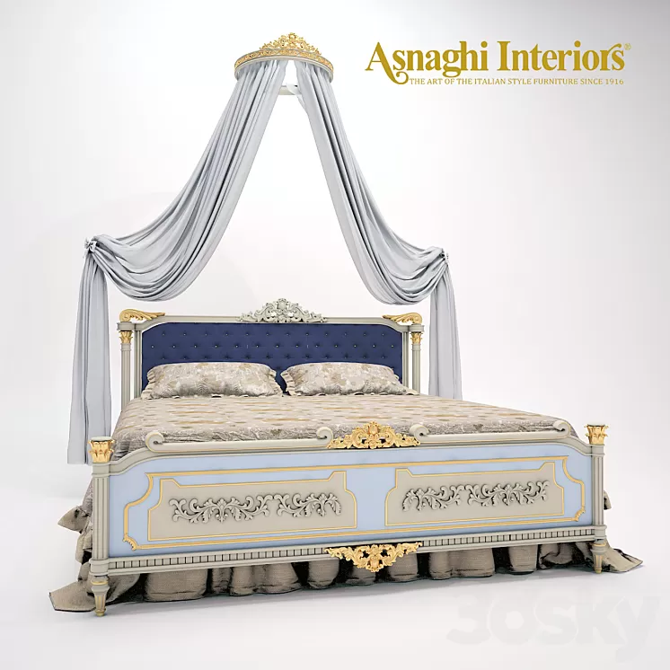 Bedroom Set Asnaghi Interiors 3D Model