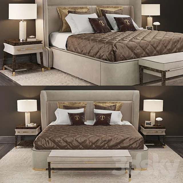Bedroom set_Turri 3D Model
