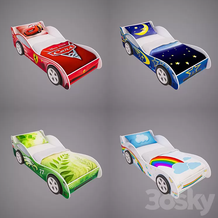 Beds – machines 3D Model Beds – machines 3D Model