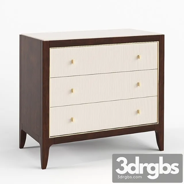 Bedside cabinet lily white caracole 2 3D Model Download Bedside cabinet lily white caracole 2 3D Model Download