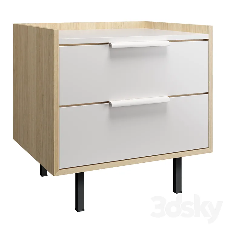 Bedside cabinet LINEA 3D Model Free Download Bedside cabinet LINEA 3D Model Free Download