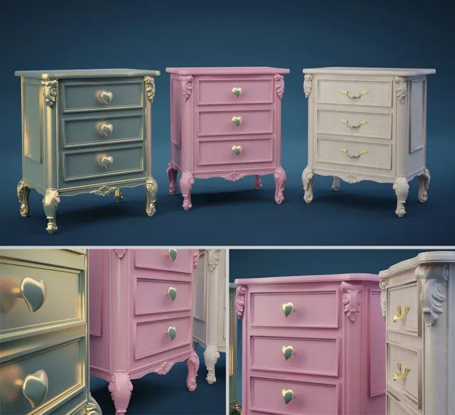 Bedside Cavio Benedetta 3D Model