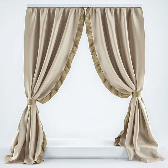 bedside curtain 3DModel