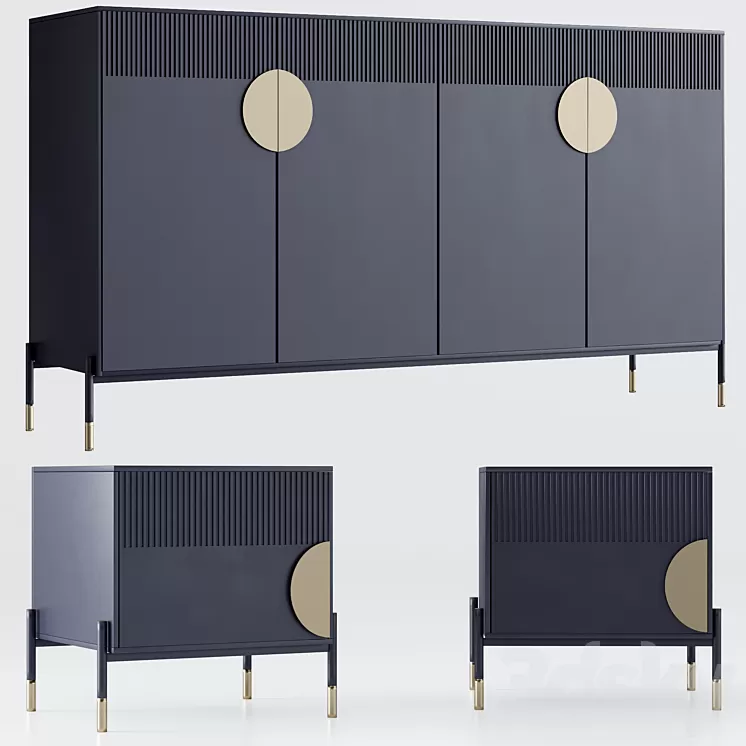 Bedside table and chest of drawers NO.1 3D Model Bedside table and chest of drawers NO.1 3D Model