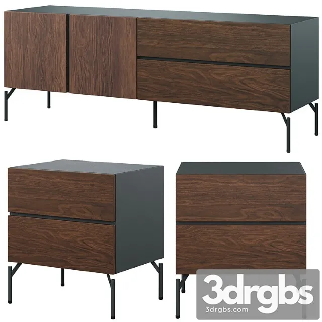 Bedside table and tv unit fango by cosmo Bedside table and tv unit fango by cosmo