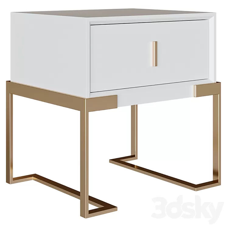 Bedside table Brescia 3D Model Free Download