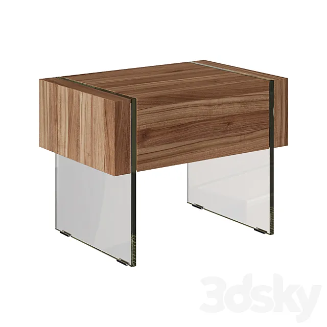 Bedside table CP1803-H-NOGAL 072032 3D Model Bedside table CP1803-H-NOGAL 072032 3D Model