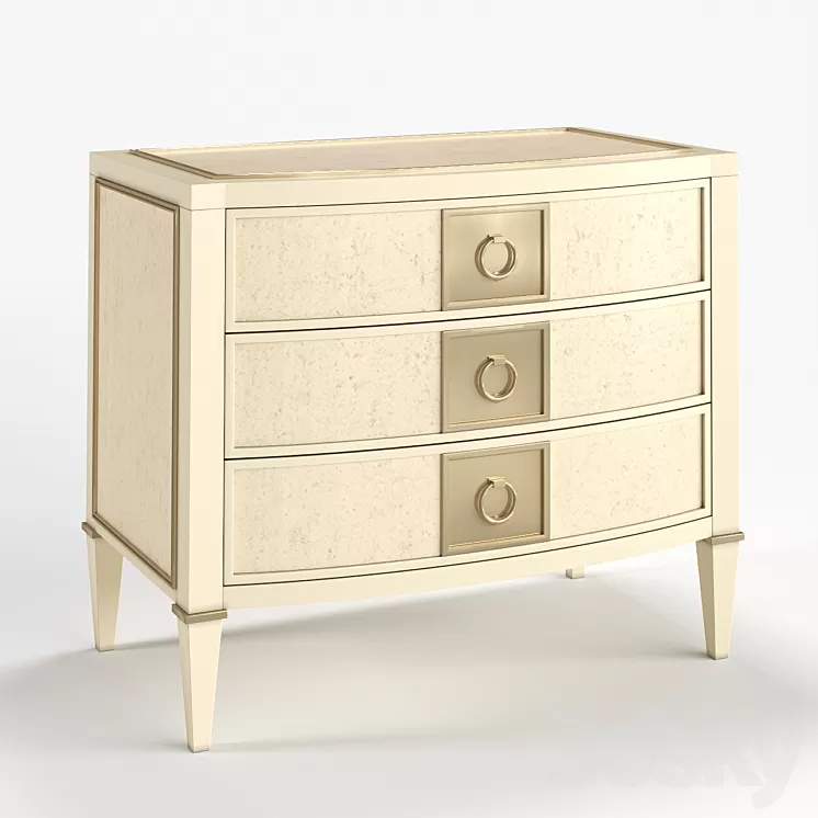 Bedside table Eye Catching Caracole 3D Model