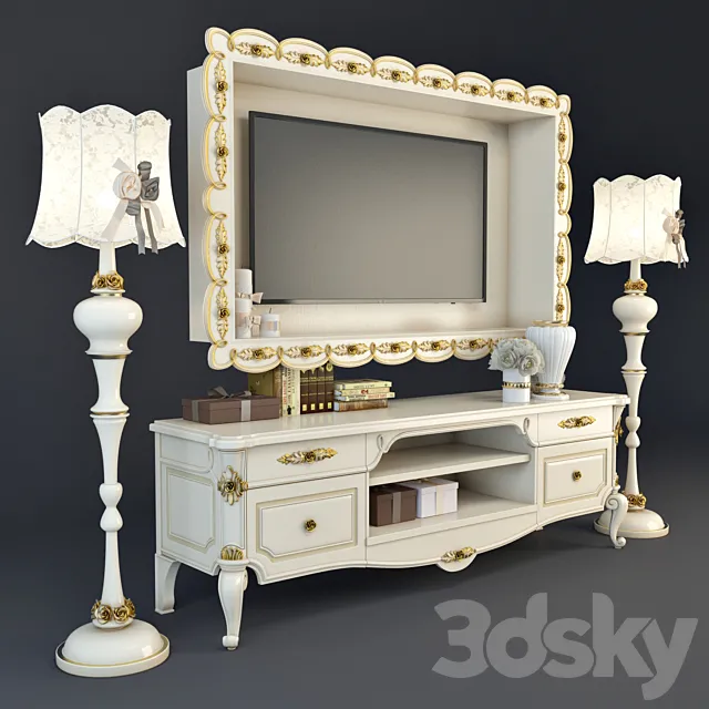 Bedside table for Antonelli Moravio Charme 3D Model Bedside table for Antonelli Moravio Charme 3D Model