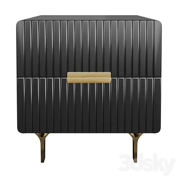 Bedside table gray 40AD-CB0005A 3D Model Bedside table gray 40AD-CB0005A 3D Model