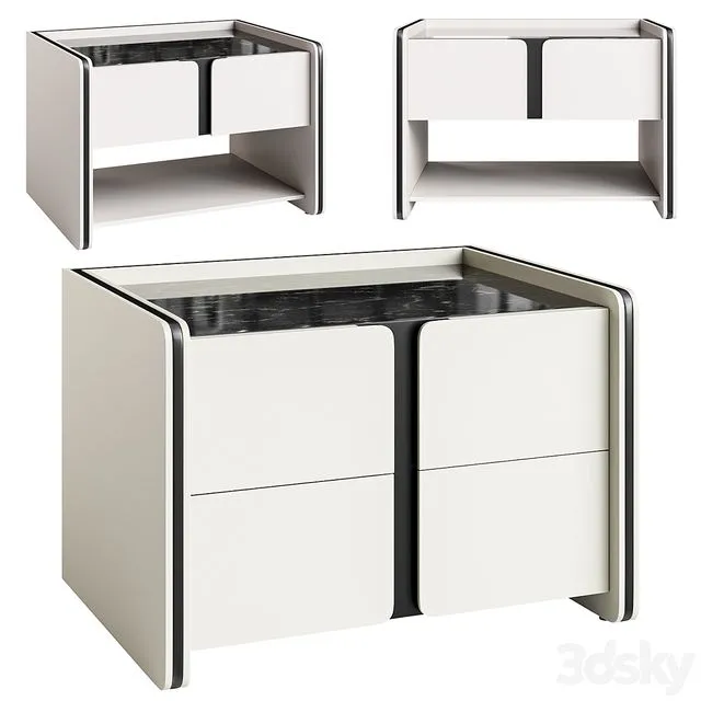 Bedside table Havasu I II set 3D Model