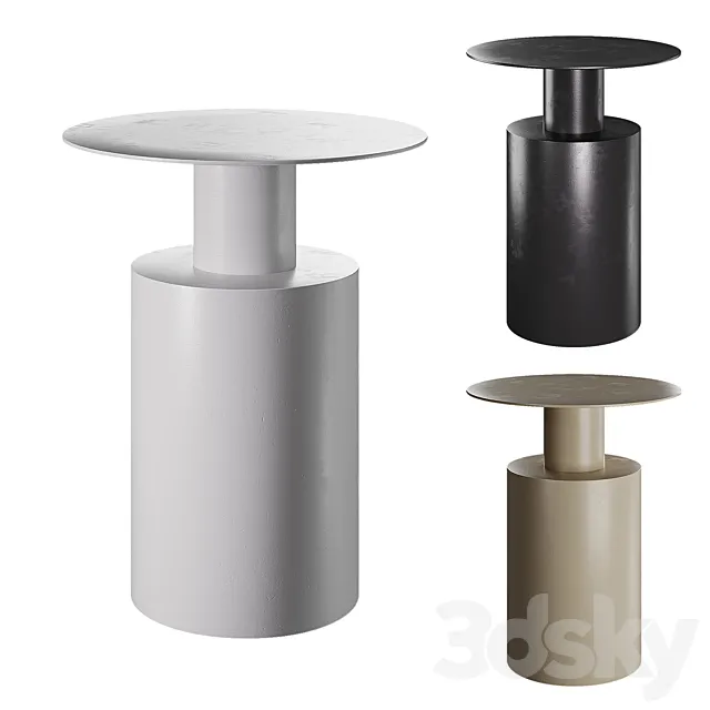 Bedside table in Scandinavian style 3D Model Bedside table in Scandinavian style 3D Model