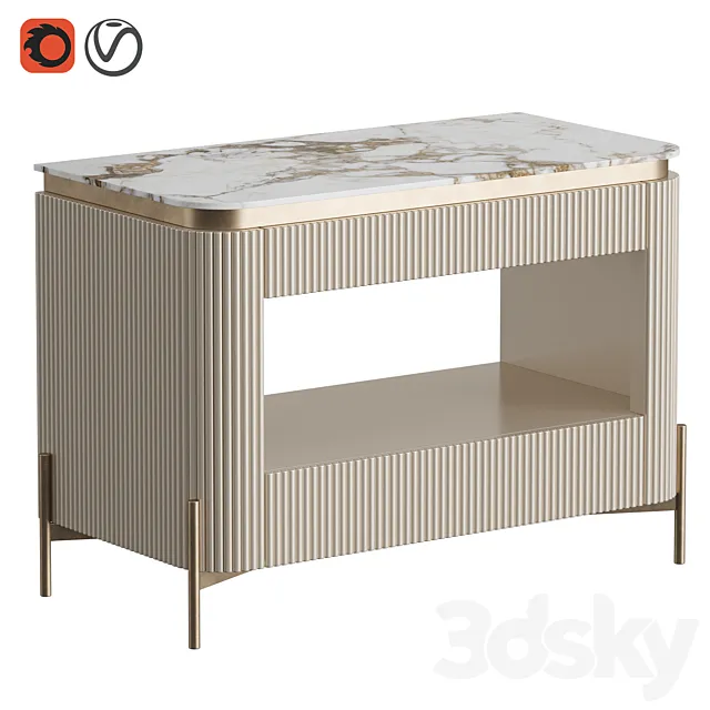 Bedside table IRIS 3D Model Bedside table IRIS 3D Model