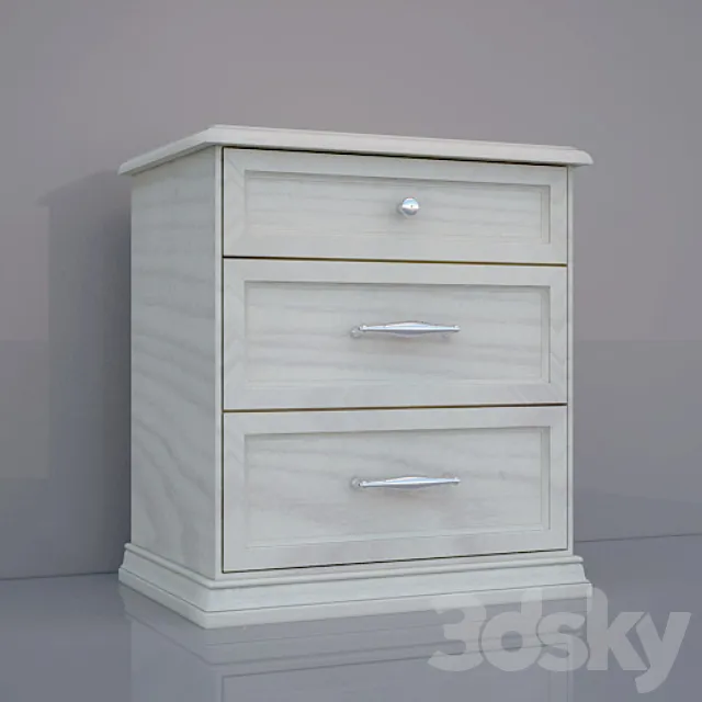 Bedside table (Italian furniture) 3DModel