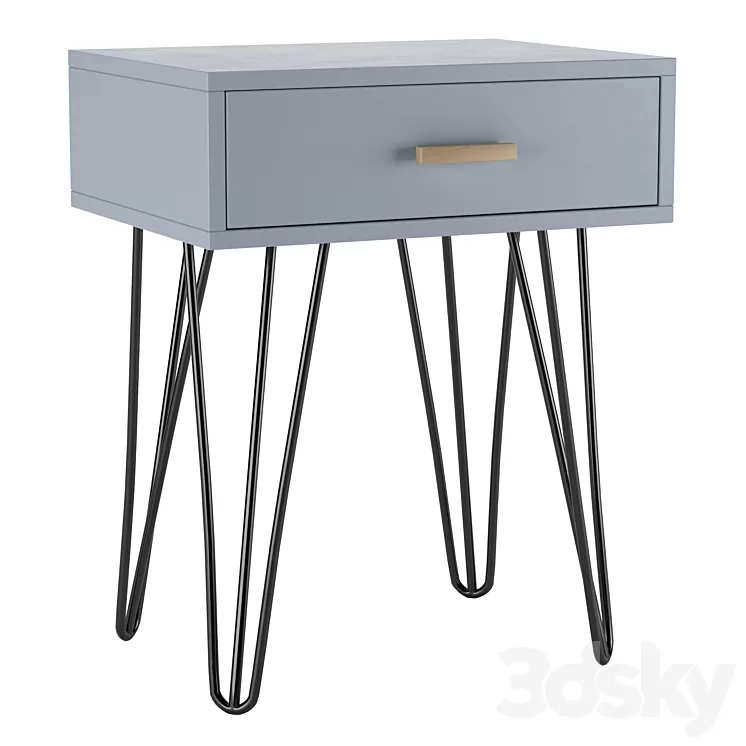 Bedside table Iwain 3D Model Bedside table Iwain 3D Model