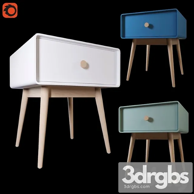 Bedside table la redoute jimi 2 3D Model Download Bedside table la redoute jimi 2 3D Model Download