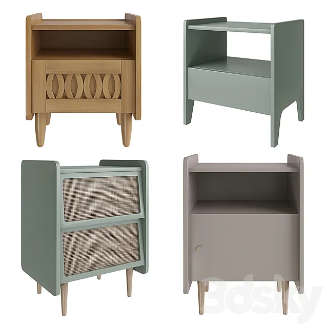 Bedside table La Redoute Malu Adil Taga Zag 3D Model Bedside table La Redoute Malu Adil Taga Zag 3D Model