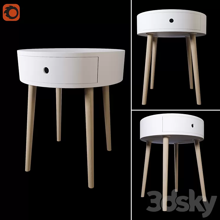 Bedside table LA REDOUTE SELISA 3D Model Bedside table LA REDOUTE SELISA 3D Model
