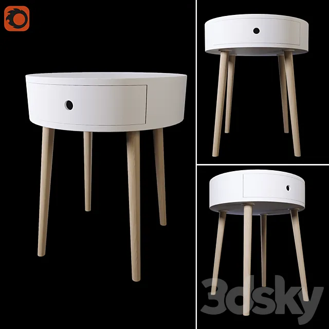 Bedside table LA REDOUTE SELISA 3DModel Bedside table LA REDOUTE SELISA 3DModel