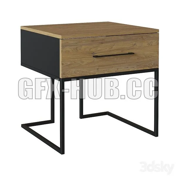 Bedside table Loft 3D Model Bedside table Loft 3D Model