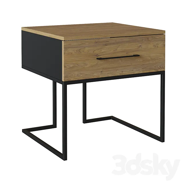 Bedside table “Loft” 3D Model Bedside table “Loft” 3D Model