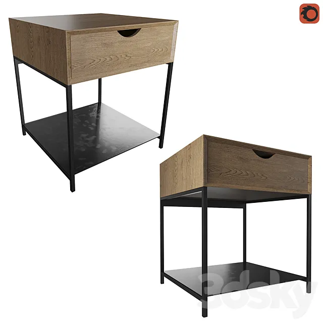 Bedside table Mambo Am.Pm 3DModel Bedside table Mambo Am.Pm 3DModel