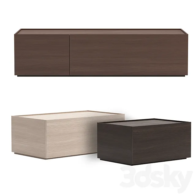 Bedside table Minimalista from Palo Nero 3D Model