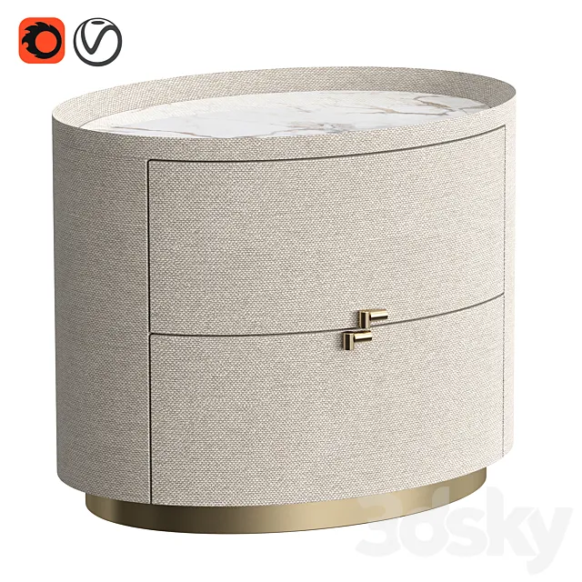 Bedside table MIRA 3D Model Bedside table MIRA 3D Model