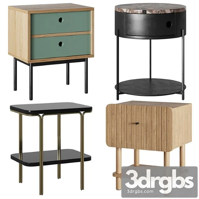 Bedside table nyjo groove talbingo luxore 2 3D Model Download Bedside table nyjo groove talbingo luxore 2 3D Model Download