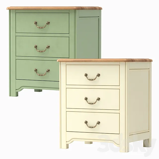 Bedside table Olivia 54 * 60 * 40 cm 3D Model Bedside table Olivia 54 * 60 * 40 cm 3D Model