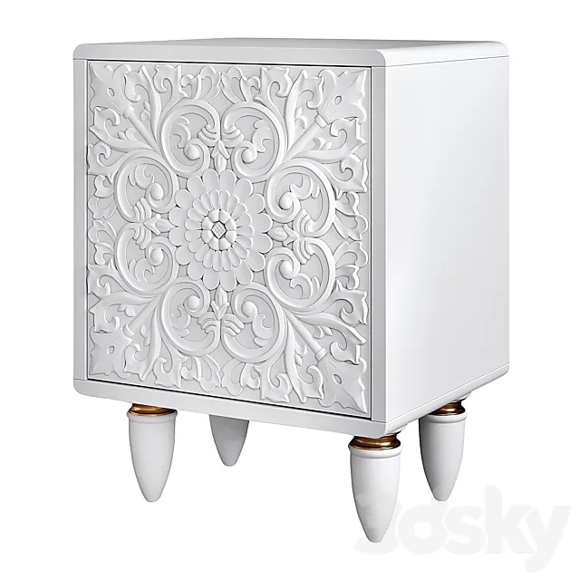 Bedside table Rooso 02F 3D Model