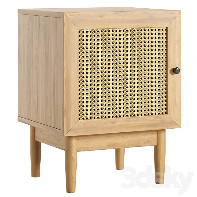 Bedside table Roshal-3 Wood 3D Model