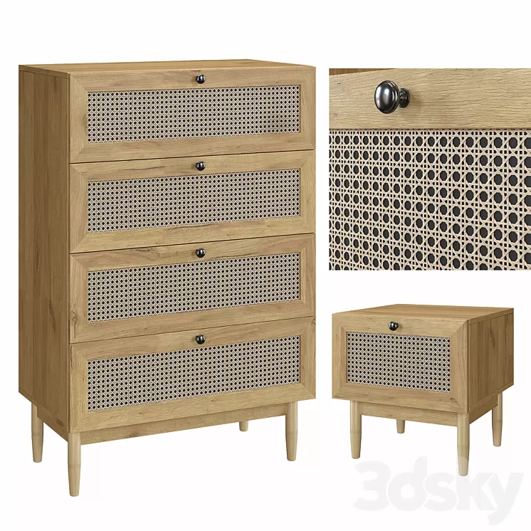 Bedside table Roshal Wood and Chest of drawers Roshal-1 Wood Sofa.ru 3D Model Free Download Bedside table Roshal Wood and Chest of drawers Roshal-1 Wood Sofa.ru 3D Model Free Download