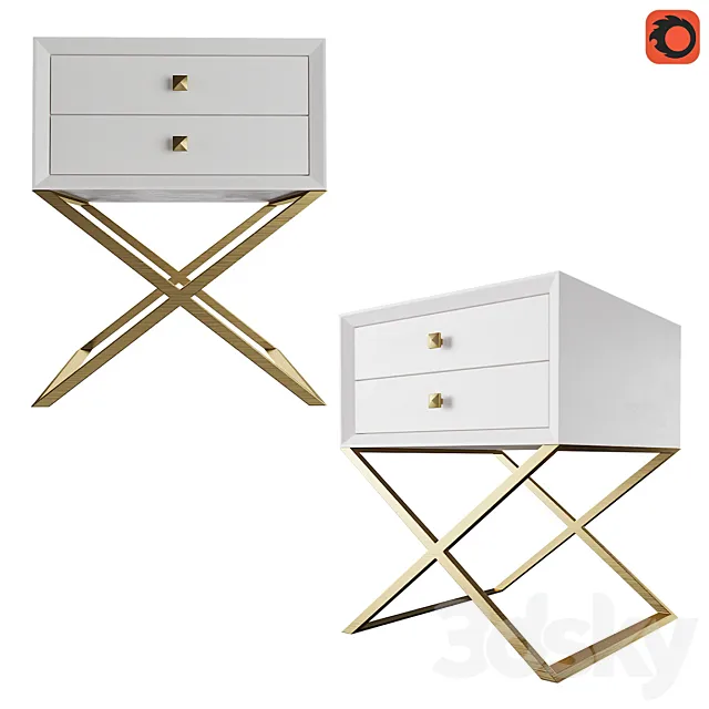 Bedside table TAAVI 3D Model Bedside table TAAVI 3D Model
